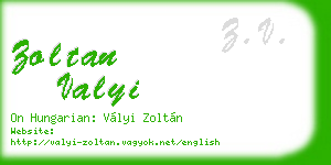 zoltan valyi business card